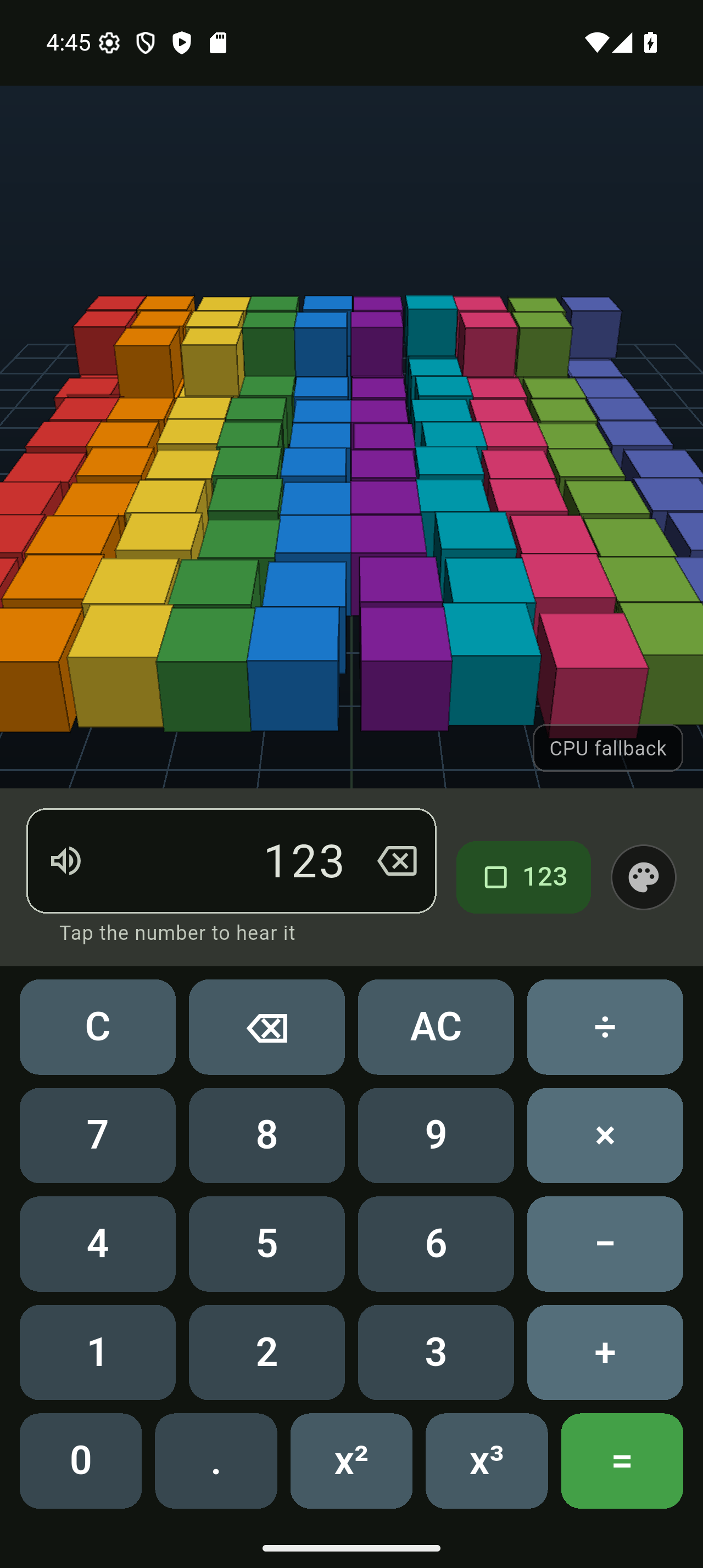 Blockulator — 3D Blocks tumble under gravity